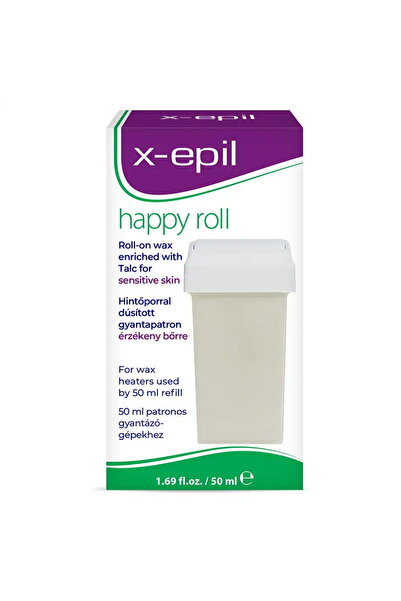 X-Epil , Happy Roll, Talc, Silky Finish, Depilatory Wax, Body, 50 ml
