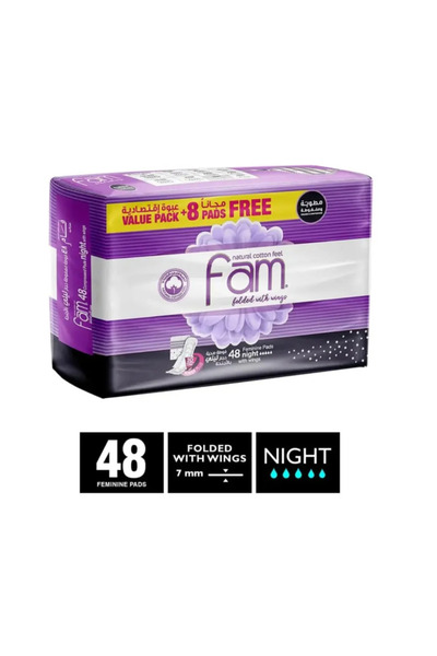 FAM Women's Pads 40+8 Free