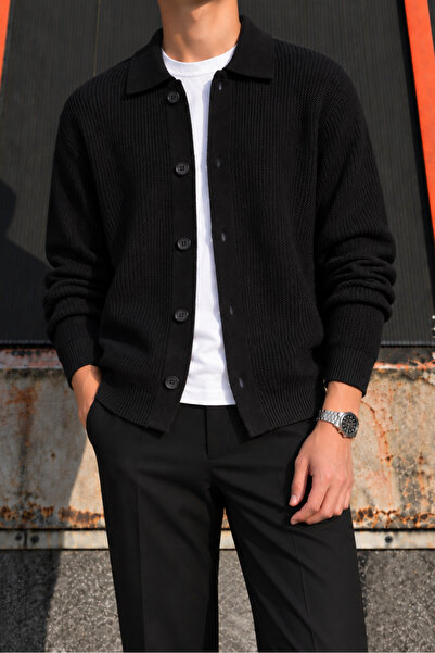 inpool Polo Collar, Buttoned, Regular-Fit, Casual, Basic Knitwear Cardigan 26...