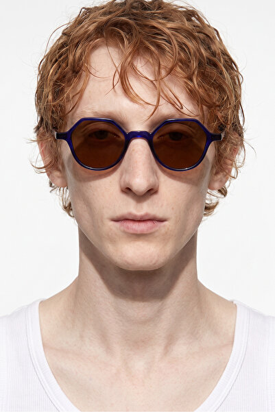 Bilge Karga Paula Navy Leopard Brown Men's Sunglasses
