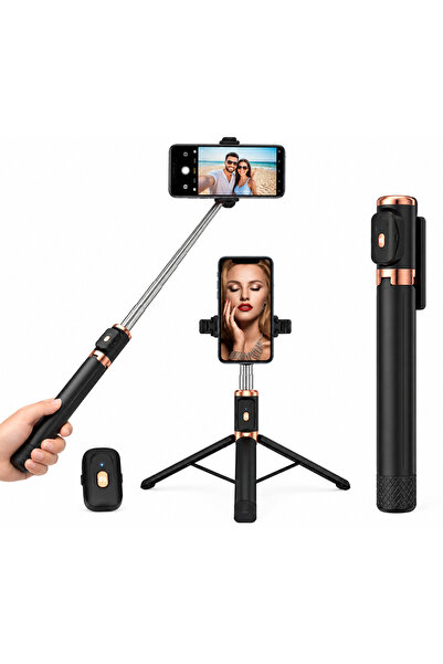 ELSE NIPPON Bluetooth Kumandalı, 110 cm Selfie Çubuğu, Monopod Selfie Stick, ...