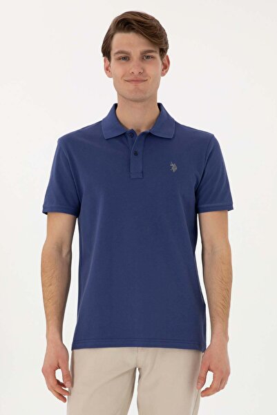 U.S. Polo Assn. Us Polo Men's Light Navy Blue Polo Collar T-Shirt 2084151