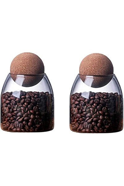 GENERAL Glass Jar with Wood Lid Ball Jar Small Food Storage Container Clear C...