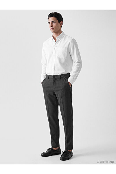 LC Waikiki Özmarka New Season Anthracite Slim Fit Men's Chino Trousers