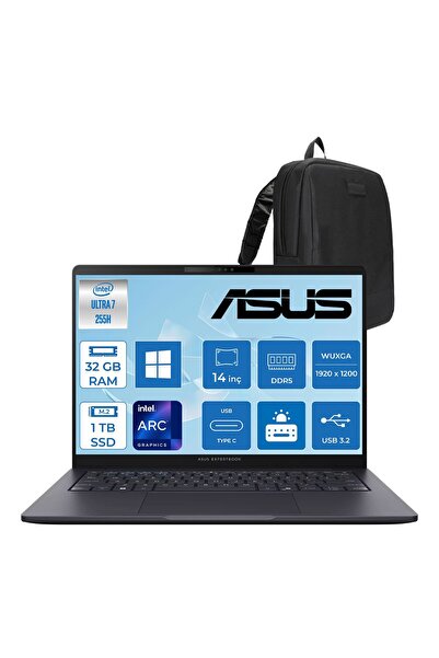 ASUS Expertbook B3 (B3405CCA) Intel® Core™ Ultra 7 255H 32GB Ddr5 1tb SSD Int...