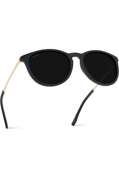 WEARMEST WearMe Pro نظارات نسائية مستديرة مستقطبة بتصميم كلاسيكي (عبوة واحدة)