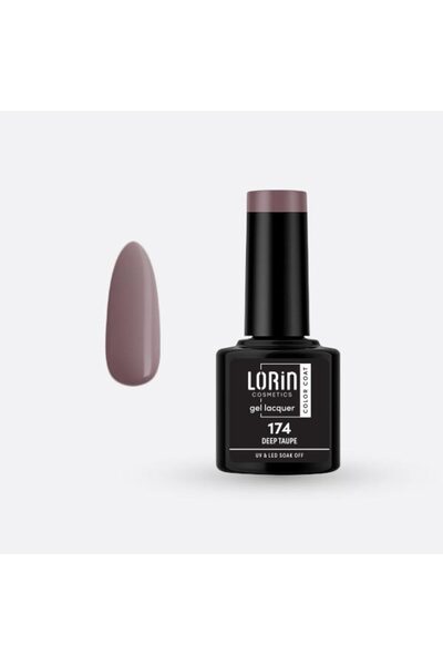 Lorin Cosmetics Lorin Ημιμόνιμο Βερνίκι Νυχιών Τζελ 8ml. # 174 (Βαθύ Ταούπε) ...
