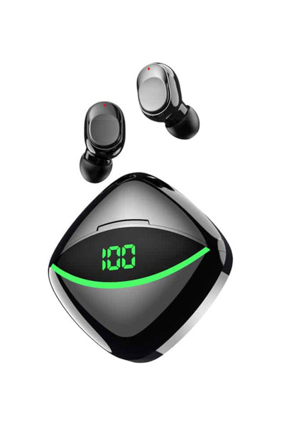 PRİZE Căști wireless ZERO CABLURI cu bas puternic și afișaj digital