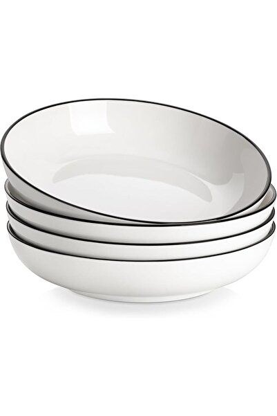 Malacasa 10" Large Pasta Bowls, 56 OZ White Salad Bowls Soup Bowls, Porcelain...