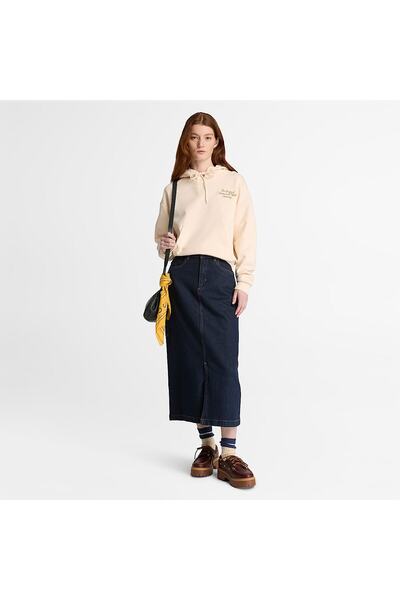 Timberland Elevated Hoodie Kadin Bej Sweatshirt