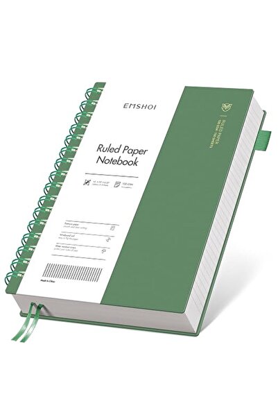GENERAL EMSHOI A5 Spiral Notebook College Ruled Lined Journal, Small 5.7" X 8...