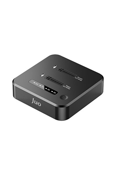 Juo محطة توصيل JHD38 Dual M.2 NVMe SSD للنسخ دون اتصال بالإنترنت بسعة 16 تيرا...