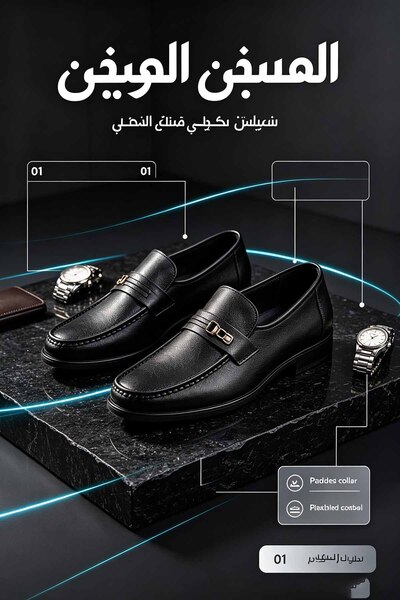 NajdEva Shop Executive Style Leather Shoes - Elegant Silhouette & Flexible So...