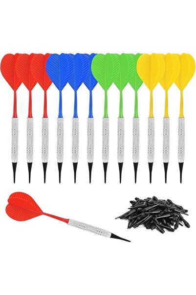 Arabest Soft Tip Darts - 12 Pcs Plastic Tip Darts Set, Soft Tip Darts for Ele...
