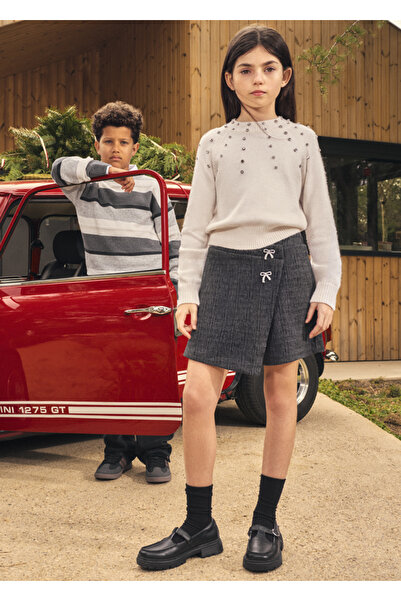 MAYORAL Girl's Skirt Plomo 7901