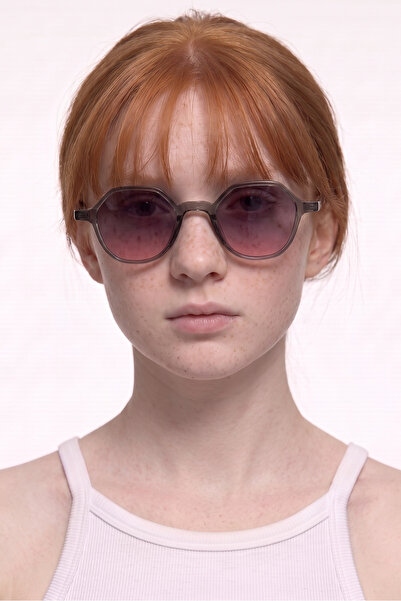Bilge Karga Paula Grey Purple Gradient Sunglasses