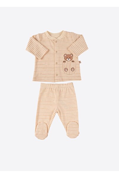 kitikate Organic Bepy 2-Piece Pajama Set Natural