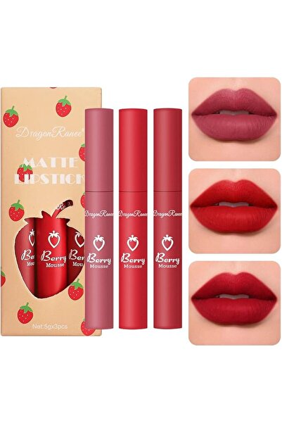 Elunivellassa 3 Piece Nude Matte Lipstick Set - Velvet Smooth & Moisturizing ...
