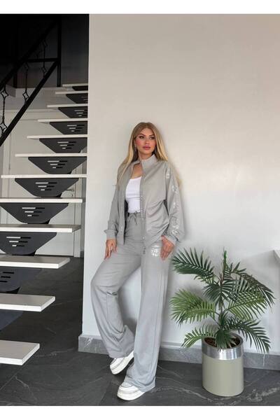 Bella Belluci Zippered Stone Suit