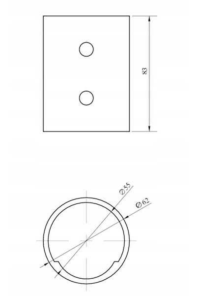 Ledvance Adaptor de montaj pentru corpul de iluminat AREA 42/60, gri