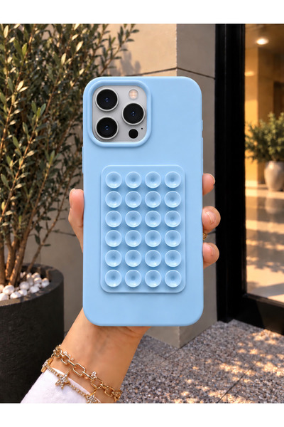 OVADA İphone 16 Pro Max Uyumlu Vantuzlu Silikon Telefon Kılıfı