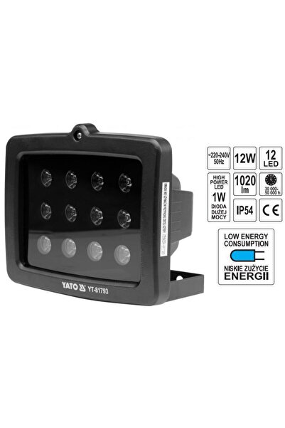 yato LAMPĂ 12W Reflector Halogen LED x12 YT-81793