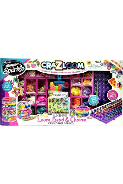 CrazArt CraZLoom All-in-One Loom Bead & Charm Friendship Studio