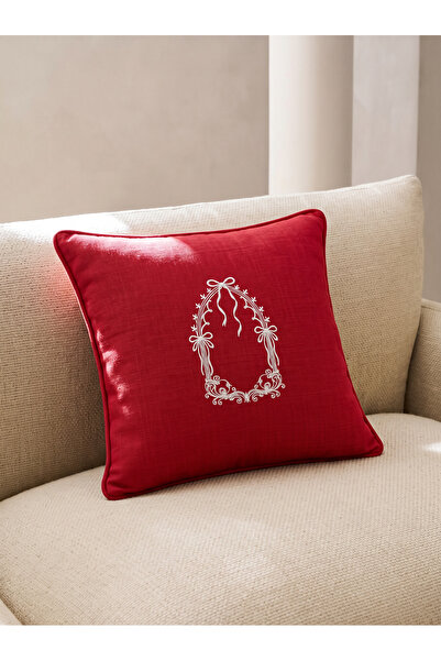 BELENAY غطاء وسادة للباب ريد رومانس مقاس 45 × 45 سم