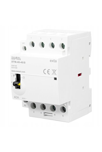 ZAMEL Contactor modular cu comandă manuală 40A 4xNO 230V AC STM-40-40/S