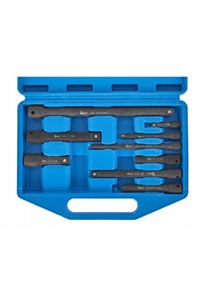 GEKO Set de 9 piese de prelungitoare de impact CrV 1/4 ", 3/8 ", 1/2 "