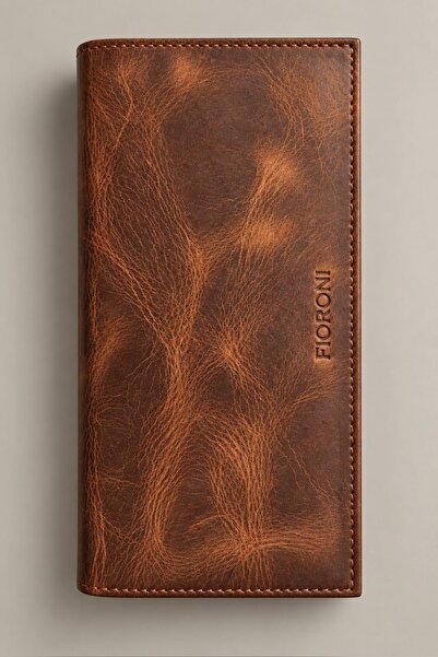 Fioroni Marcel Genuine Crazy Leather Portfolio Wallet and Card Holder