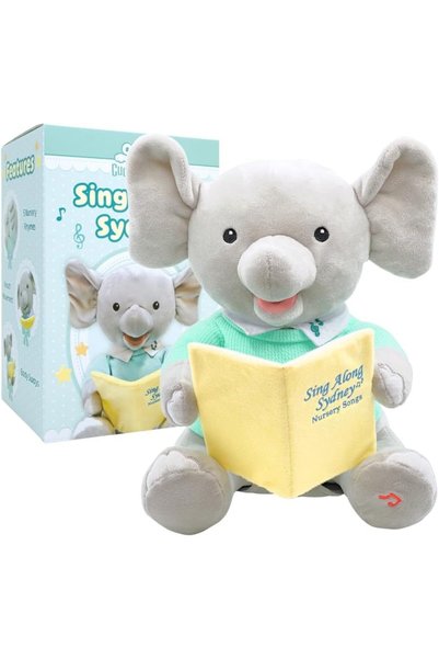 Cuddle Barn سينج ألونج سيدني، رمادي، 12 بوصة