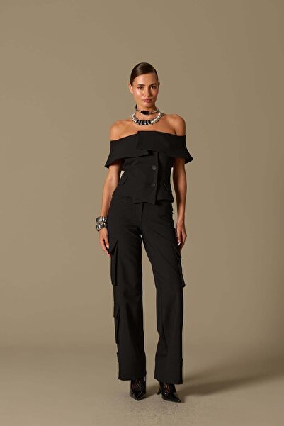 NOK İSTANBUL Iconic Starborn Cargo Pants Black
