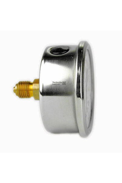 NO BRAND Manometru cu glicerină 0-4 bar, racord posterior de 1/4 ", 63mm