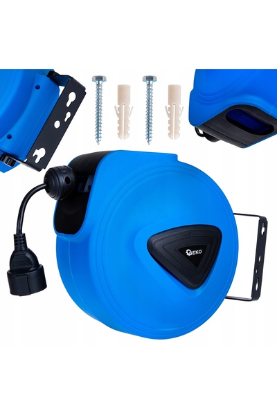 GEKO Prelungitor electric cu retractare automată 15m + 1,5m G17521