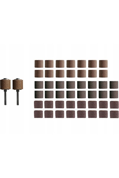 Dremel SET 48 BELTE DE ȘLEFUIT 13mm + 2 ARBORE