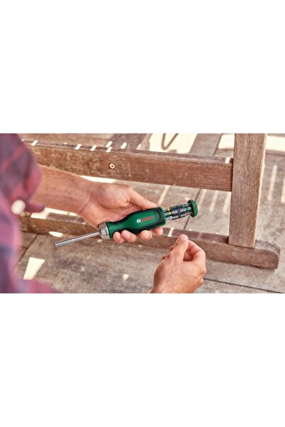 Bosch Șurubelniță manuală cu clichet + 12 biți