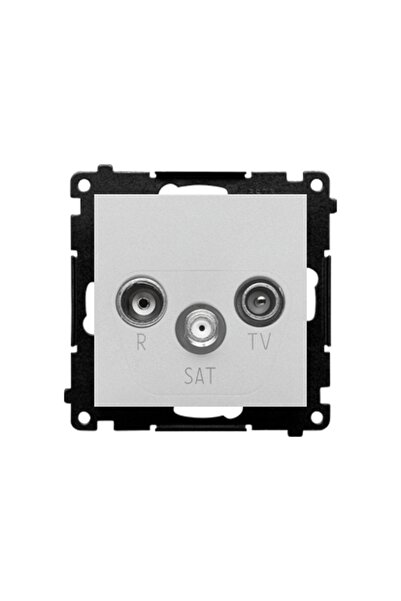 Kontakt-Simon Simon 55 R-TV-SAT terminal priză antenă aluminiu mat TASK.01/143
