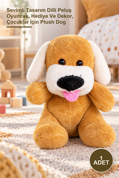 Yenilig 1 Piece Plush Toy Dog – Cute Design Plush Toy with a Tongue, Gift and...
