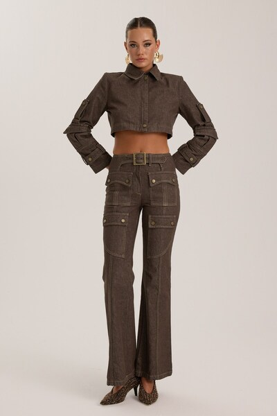 NOK İSTANBUL The Force Denim Pants CHOCOLATE