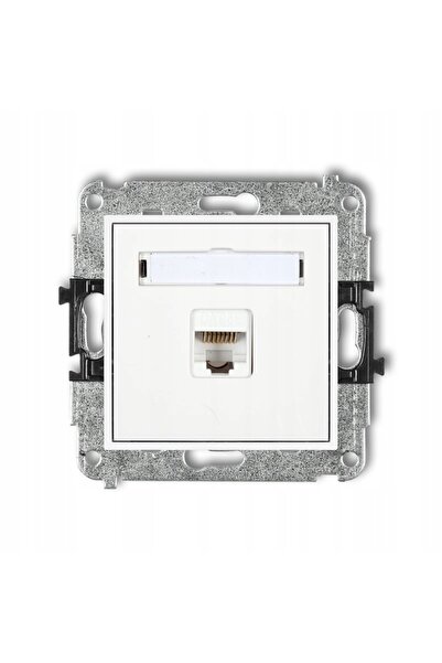 KARLIK Priză computer MINI RJ45 cat. 6 albe lucioase MGK-3