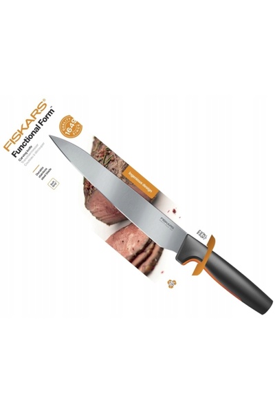FiSKARS Cuțit de tăiat carne FF 21cm, multifuncțional de bucătărie, pentru le...