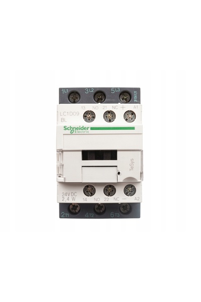 Schneider Electric Contactor de putere 9A 3P 24V CC 1Z 1R LC1D09BL SCHNEIDER