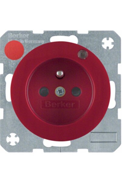 hager Soclu BERKER R.1/R.3 cu LED roșu