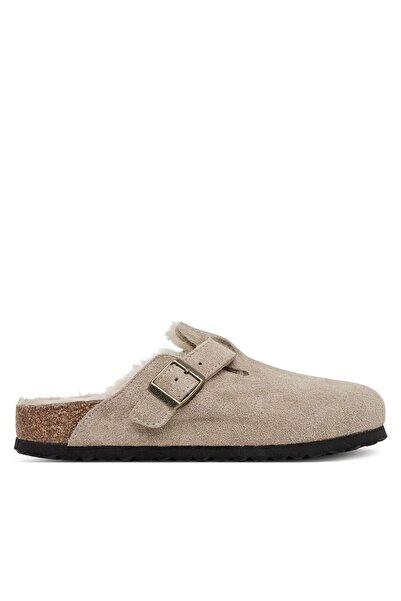 Birkenstock Șlapi de damă Taupe Boston Shearling 102