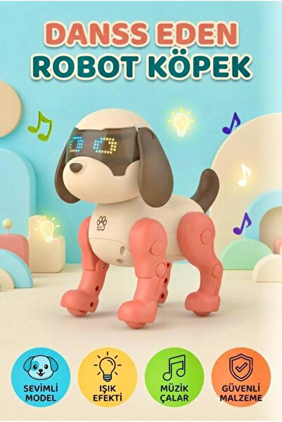 Tıfıl Toys Akıllı Dans Eden Pilli Robot Köpek 16 CM Eğitici ve Eğlenceli Akıl...