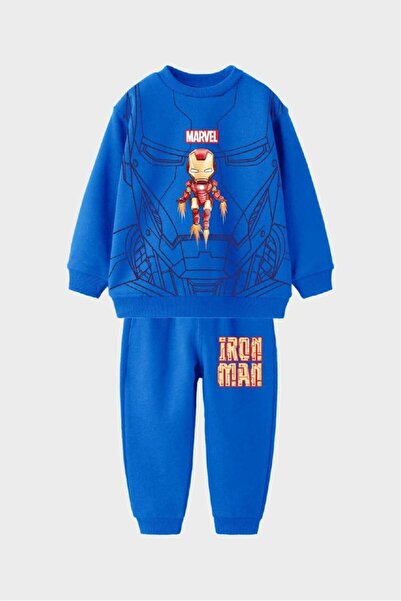 mirkidsclub طقم بدلة رياضية مطبوع عليه Marvel Iron Man للأولاد، طقم سويت شيرت...