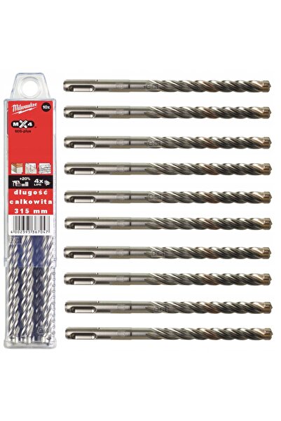 Milwaukee Burghie pentru beton SDS Plus MX4 10mm 250/310mm 10 bucăți