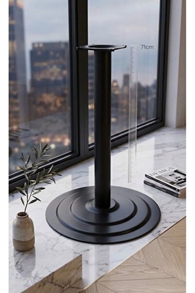 mobex Omaks Tablalı Yuvarlak Masa Ayağı 71cm 38cm taban 60mm çap
