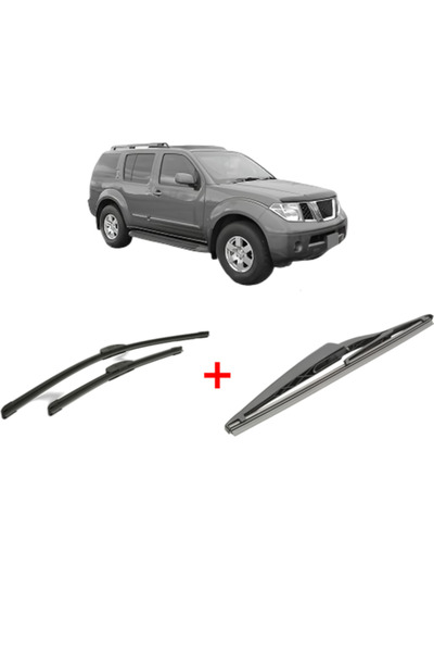 Bosch Set of 3 wipers NISSAN PATHFINDER IV (R52) 2013, for windshield and rea...